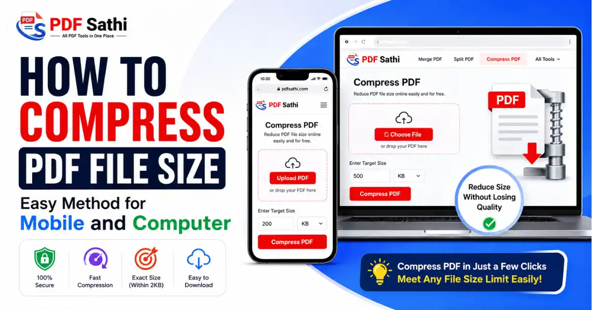 How to compress PDF file size on mobile and computer using Online Update Stm Tools